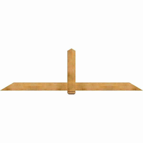 Ekena Millwork Eugene Rough Sawn Timber Gable Bracket, Western Red Cedar, 108"W x 31 1/2"H x 4"D x 6"F, 7/12 Pitch GBW108X31X0406EUG00RWR - main